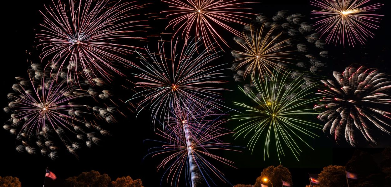 fireworks display during night time